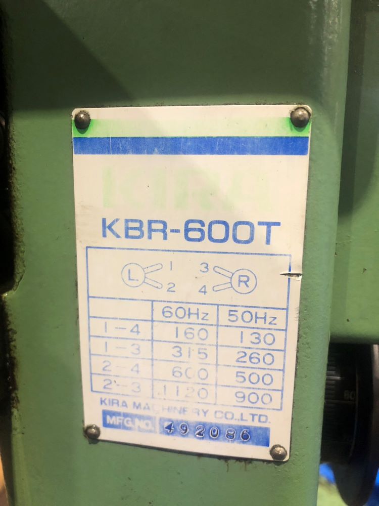 キラ　ラジアルボール盤　KBR-600T　中古機